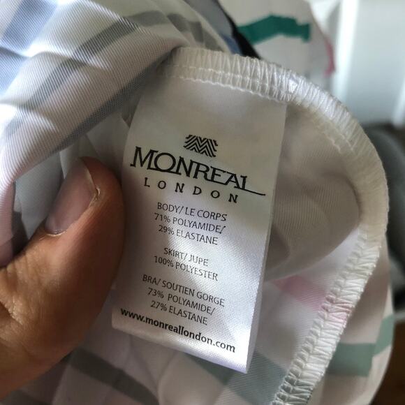 RARE Monreal London Tennis Dress, sz XS NWOT's $445 White blie - Picture 14 of 15